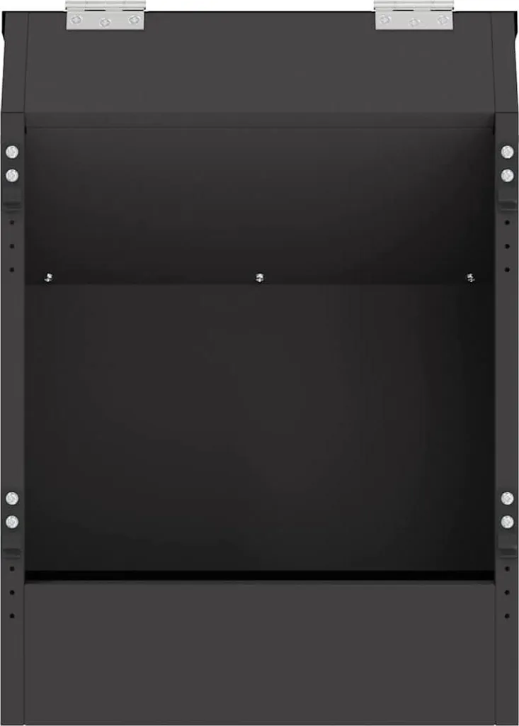 Distributeur lapins grande capacité noir - Nourrisseur robuste 45,5cm