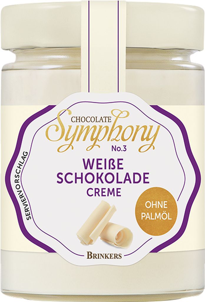 Brinkers Weiße Schokolade Creme ohne Palmöl 270g