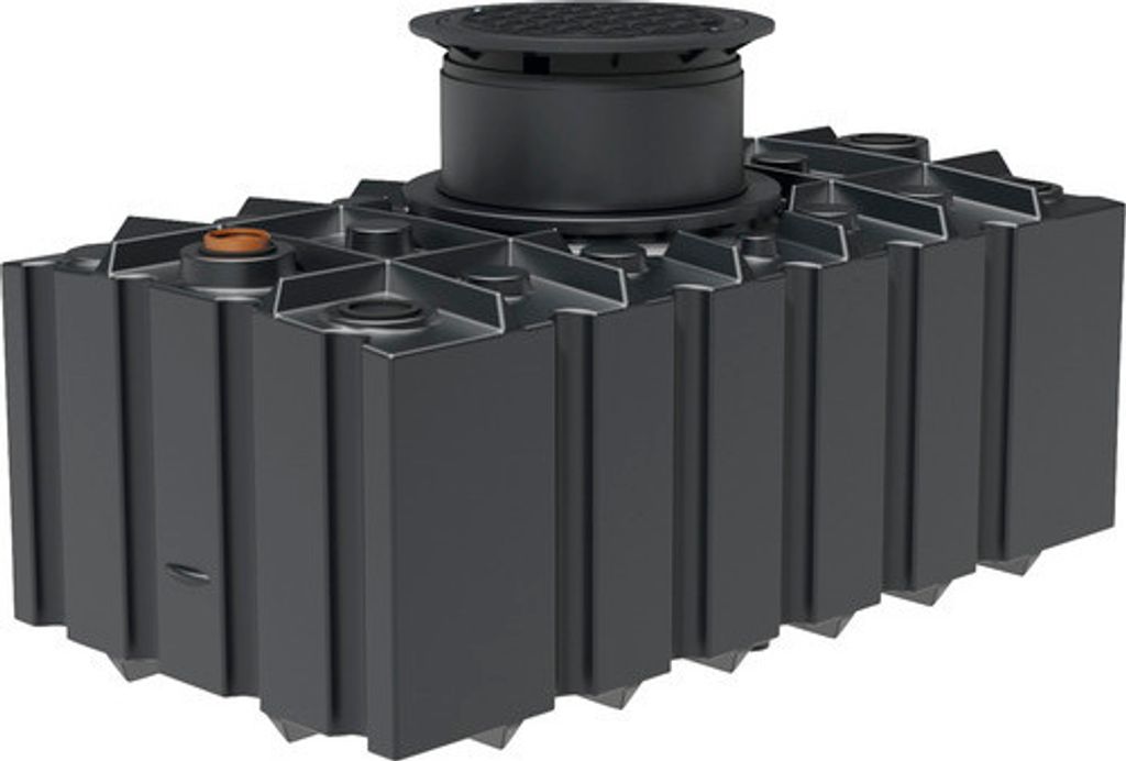 Regenwasser-Flachtank 2.000 Liter GFT 2.0 inkl. Zulaufberuhiger