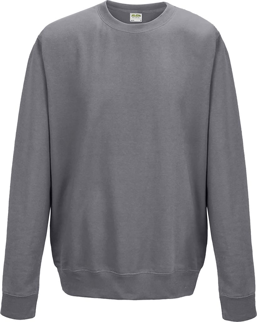 AWDis Just Hoods AWDis Uni Rundhals Uni Sweatshirt (280 GSM) PC2103 (M) (Graphit meliert)