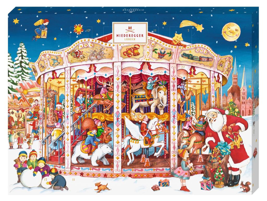 Niederegger Premium Adventskalender mit Marzipan Pralinen, Produktbild 