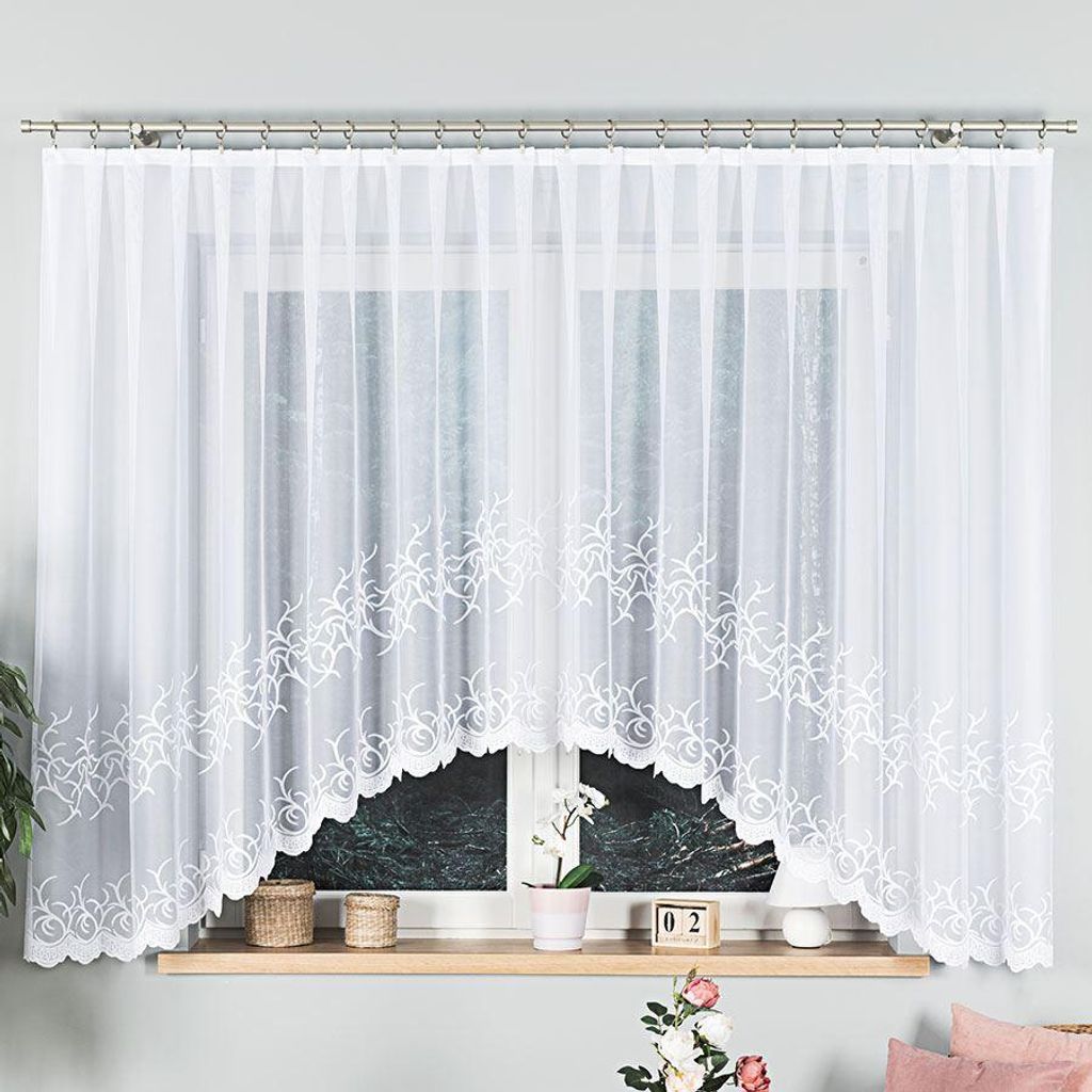 BAKARO - Fertiggardine aus Jacquard mit Schnitt unten - 420 Produktbild 