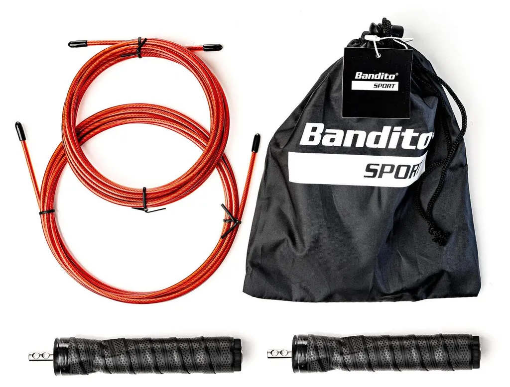 Corde à Sauter Speed Rope pour Double-Unders et Cardio Training Noir - 2