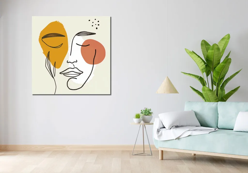 Quadro 100x100 cm Sussurro dello spazio - 2
