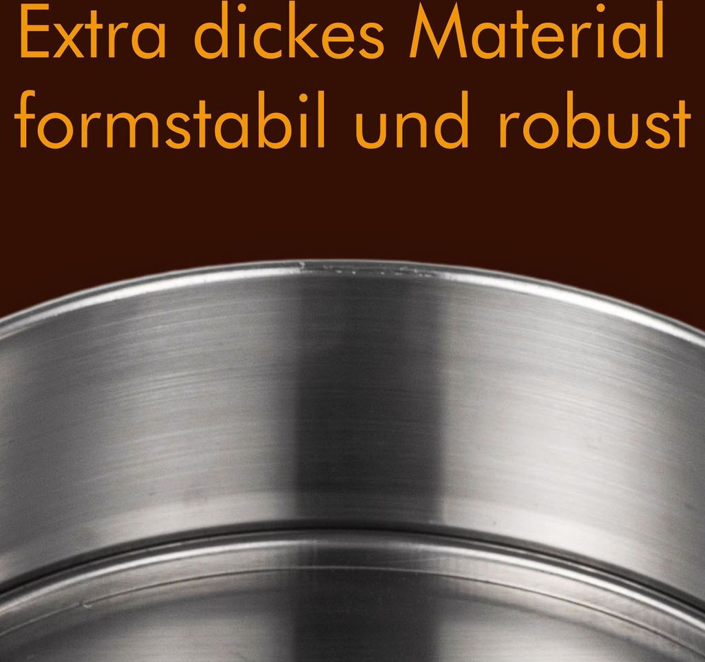 Springform Edelstahl Backform Kuchenform unbeschichtet Produktbild 5