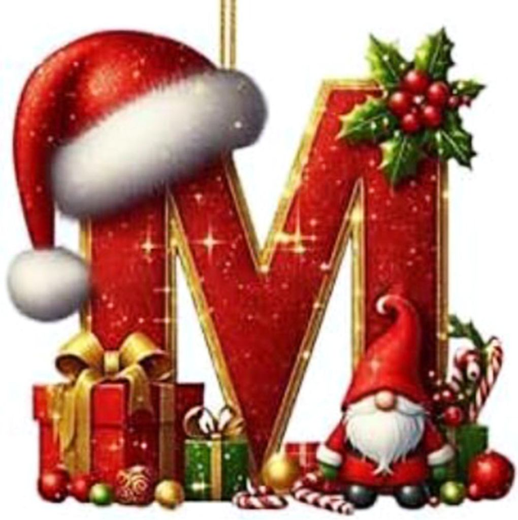 Rote Initialen-Weihnachtsbaumkugeln, personalisierter 2D-Acryl-Gnom-Monogramm-Anhänger mit Weihnachtsmannmütze, 26 Buchstaben, Weihnachtsbaumschm...