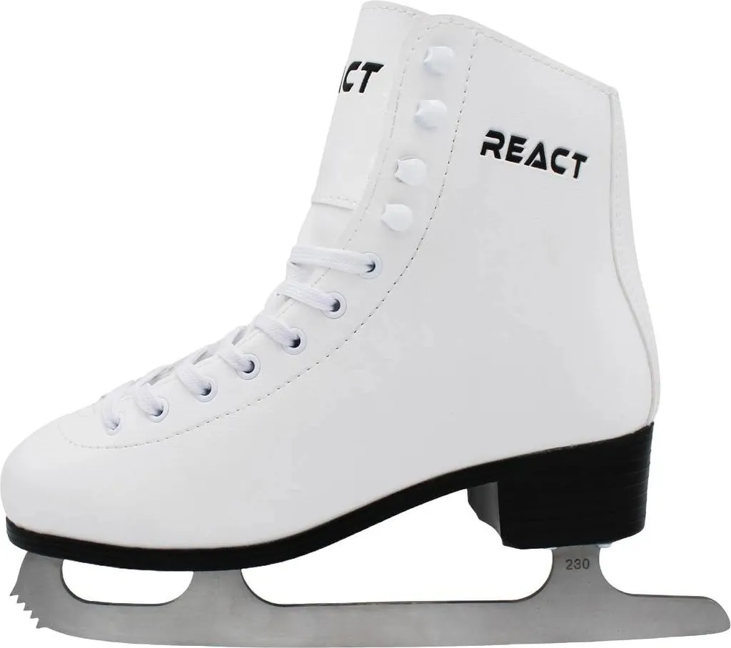 Patins à glace React blanc EU35 : Idéal pour apprendre le patinage