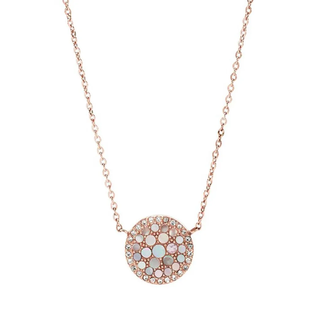 Collana Fossil Donna JF01740791 Acciaio Rose Gold Vintage Glitz