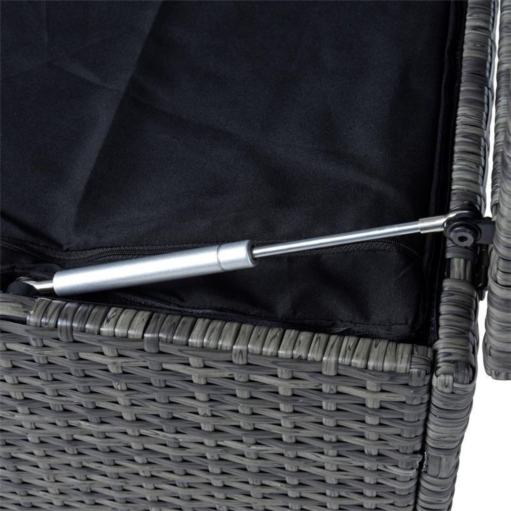 Auflagenbox Poly Rattan Kissenbox Gartenbox Produktbild 5
