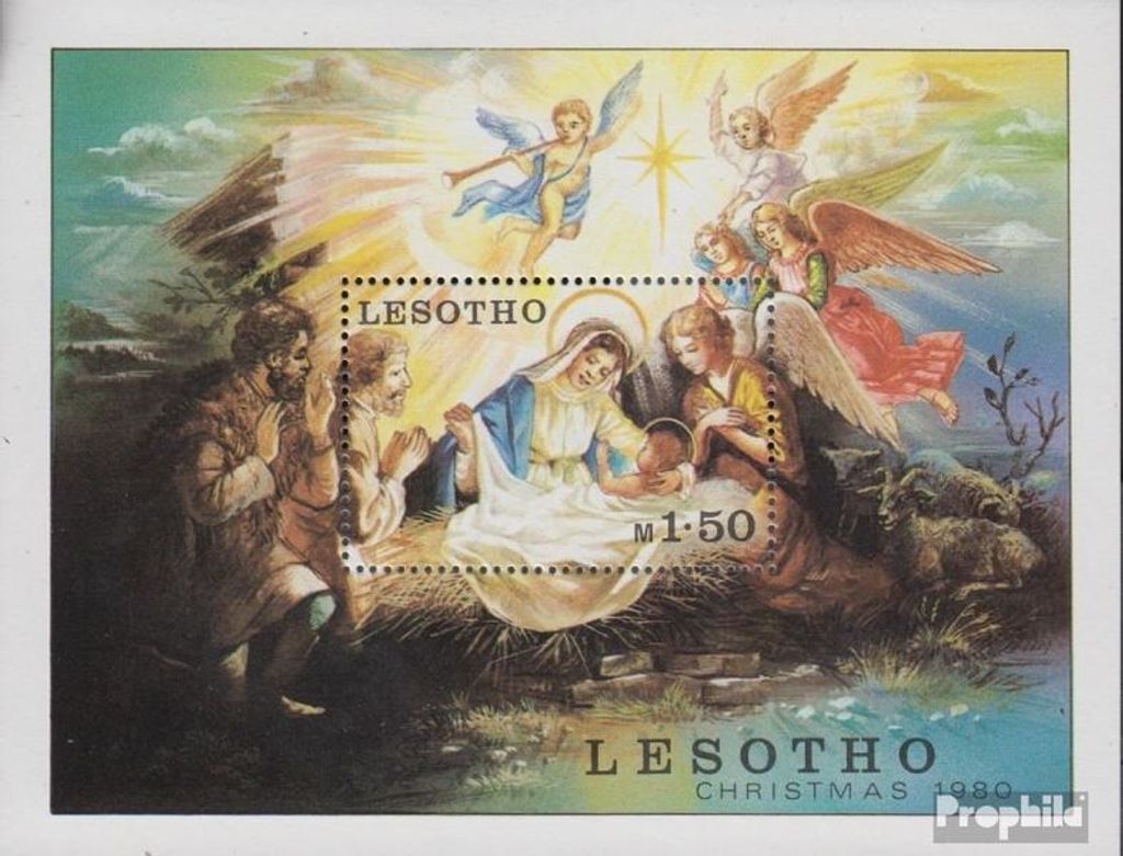 Briefmarken Lesotho 1980 Mi Block7 (kompl.Ausg.) gestempelt Weihnachten