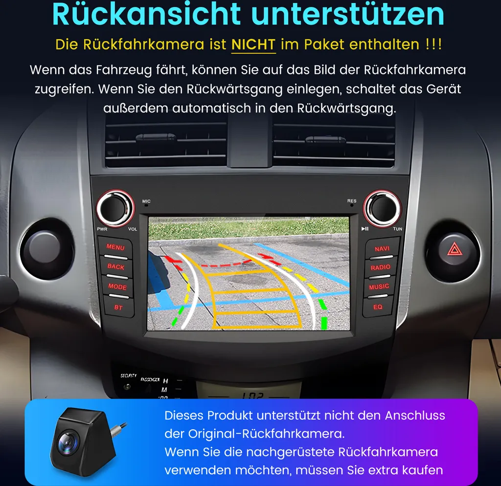 Autoradio Multimedia RAV4 2006-2012 | Android 15 GPS Bluetooth WIFI - 6