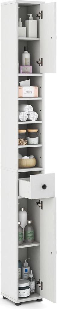 GOPLUS Badezimmerschrank hoch, Hochschrank mit Schublade, Produktbild 