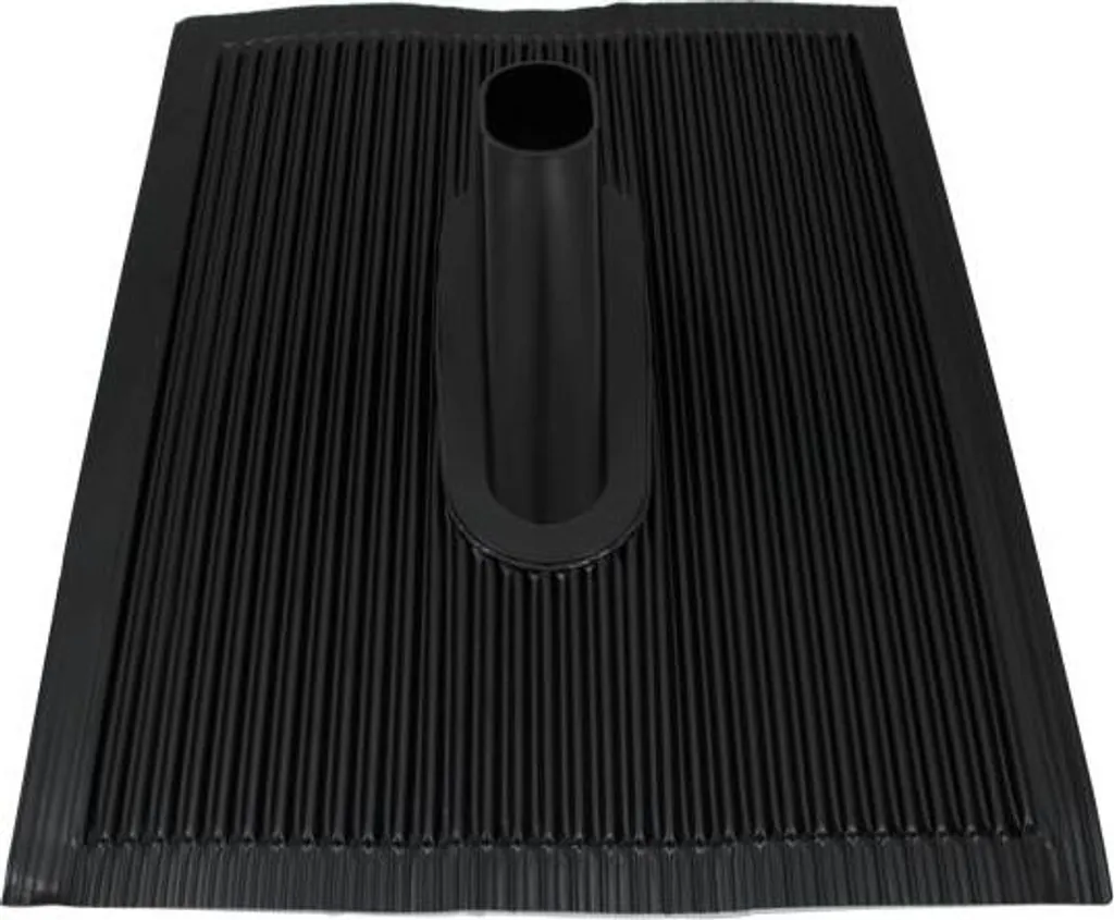 Tuile Aluminium Grande Taille 50x60 cm Noir pour Mât jusqu'à 60mm