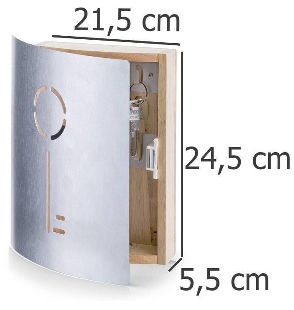 ZELLER PRESENT Kľúčenka gumový strom/nerezová oceľ 9 Obrázok produktu 2