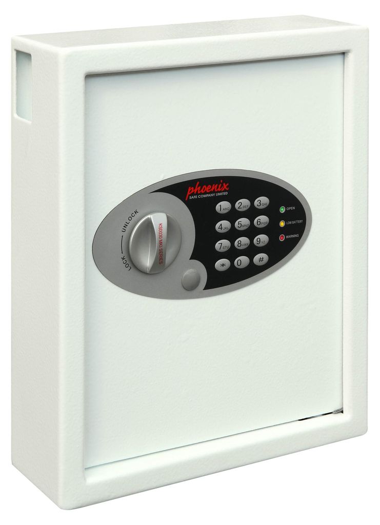 Phoenix Safe Co. Cygnus KS0032E, Kov, Bílá, 48 hák/háky, Obrázek produktu 