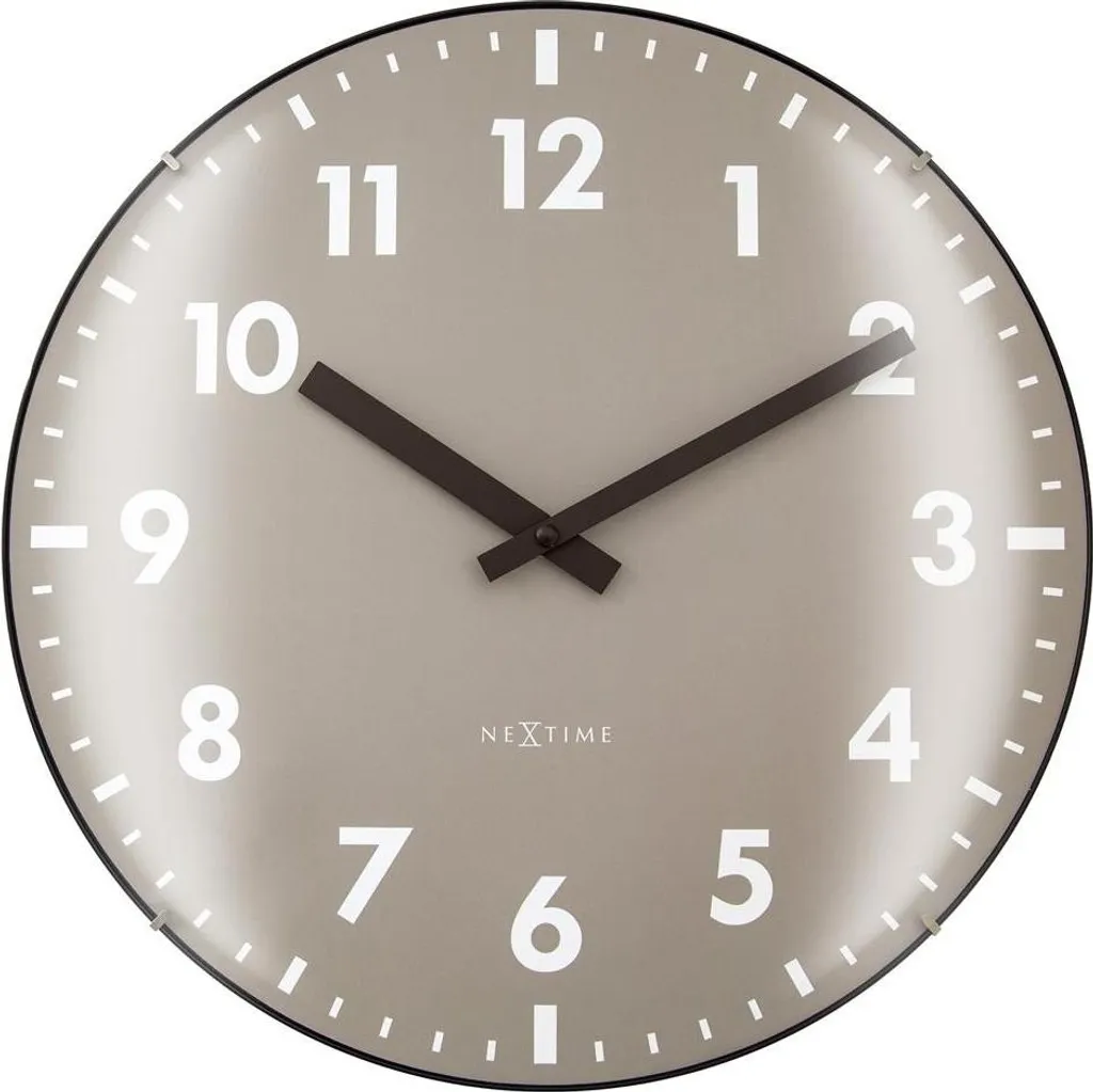 Horloge murale design noir 35cm Duomo NeXtime pour salon et bureau chic