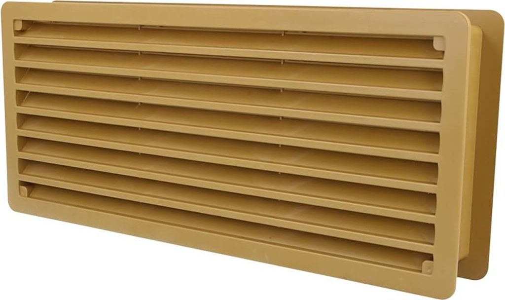 Grünbraunes Kunststofflüftungsgitter 290mm x 125mm Türlüftung Badezimmerlüftung