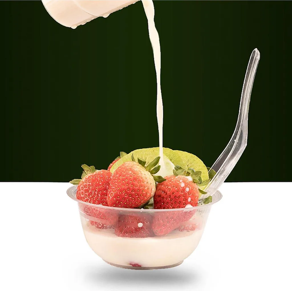 80 Bicchieri Dessert Plastica Dura 210ML | Coppe Buffet Professionali - 5