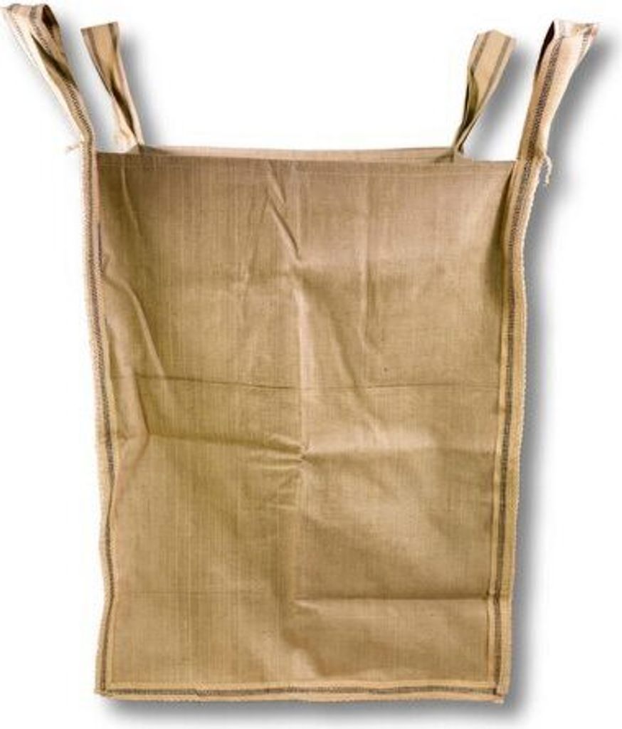 1x Jute Big Bag 90 x 90 x 110 cm Jute natur 810 Liter SWL 1.000 kg