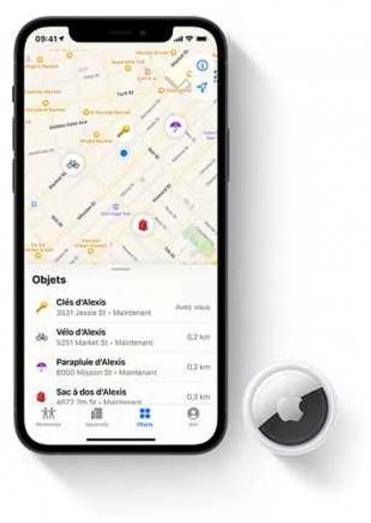 Balise de localisation Apple AirTag 2 - Tracker Connecté Blanc iOS - 3