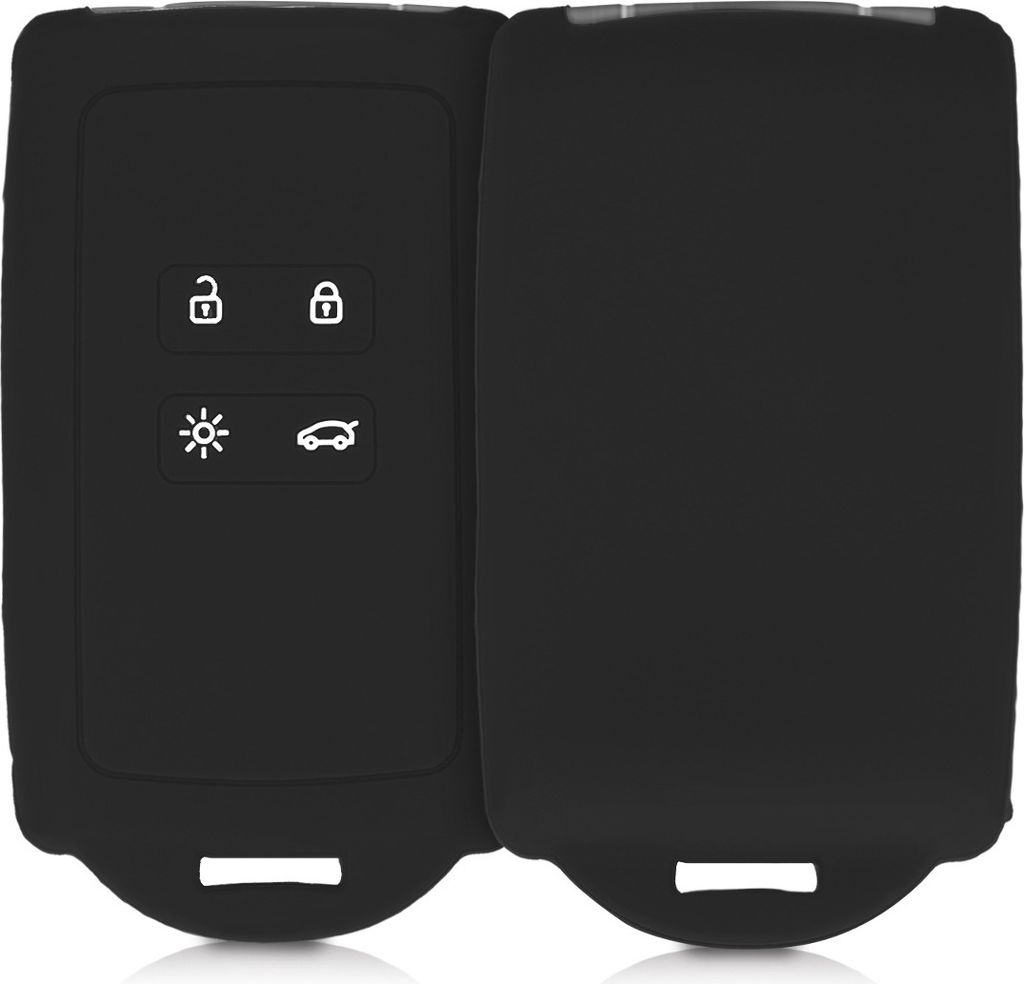 kwmobile Autoschlüssel Hülle kompatibel mit Renault 4-Tasten Smartkey Autoschlüssel (nur Keyless Go) - Silikon Schutzhülle Schlüsselhülle Cov...
