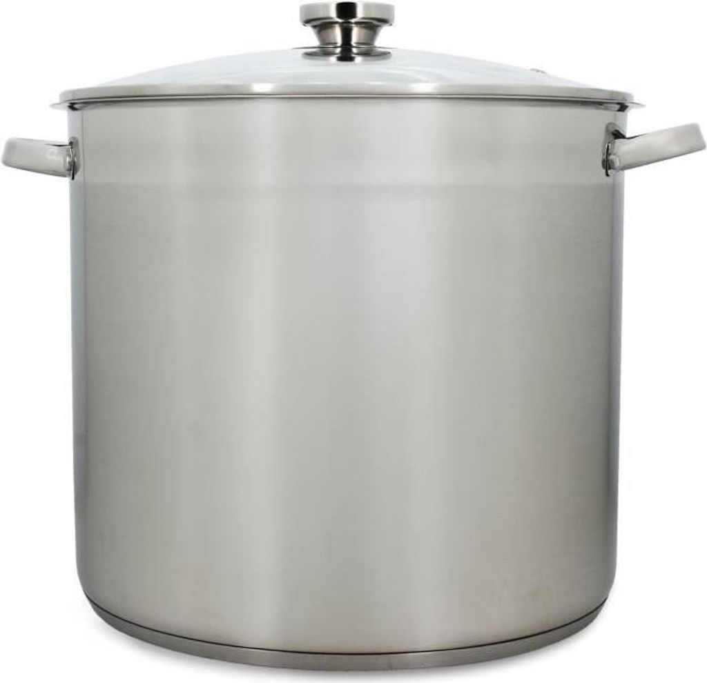 Kochtopf mit Deckel Menastyl, 17 Liter, 32 cm, Edelstahl, Für alle Herdarten inklusive Induktion