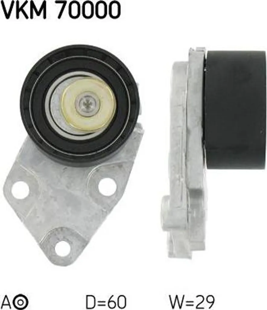 Rouleau tendeur SKF VKM 70000 pour kit distribution Chevrolet