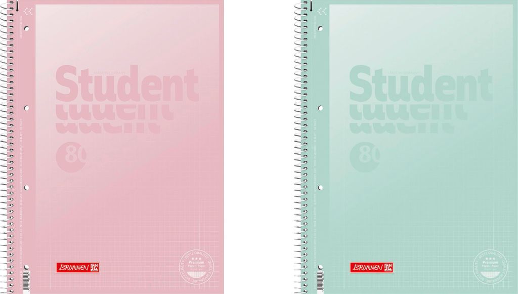 BRUNNEN 106732896 Collegeblöcke Student Pastell DIN A4 Obrázok produktu 
