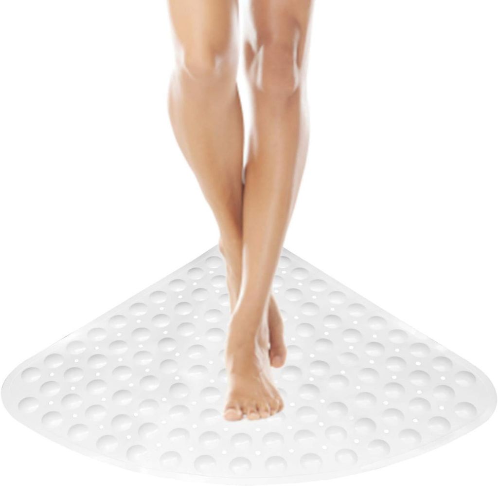 Rutschfeste Badematte, Dreiecksmuster, Duschmatte mit Produktbild 