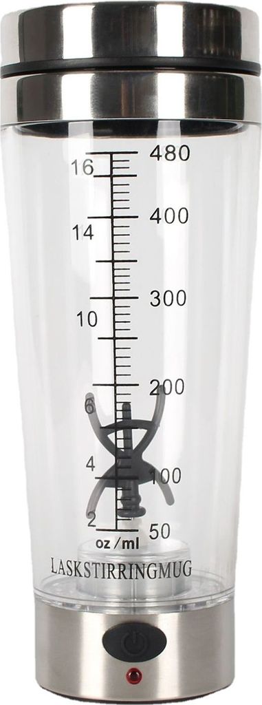 500 ml automatischer Mischbecher, elektrische Hochgeschwindigkeits-Proteinmilch-Yamspulver-Shaker-Flasche, tragbarer Mixer, Mixer, Wasserflasche, G...