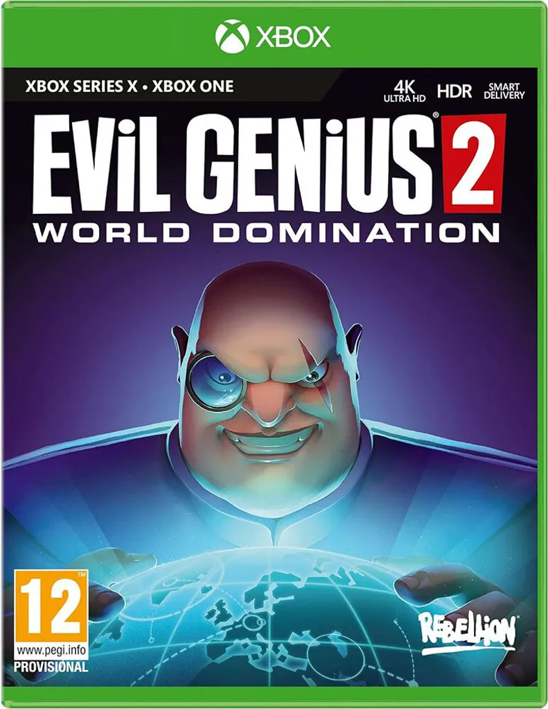 Evil Genius 2 Xbox Jeu de Simulation avec Interface Transparent Design