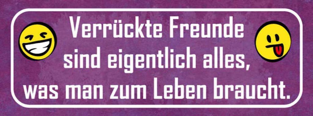 vianmo Holzschild 10x27 cm verrückte Freunde sind alles was Spruch Zitat