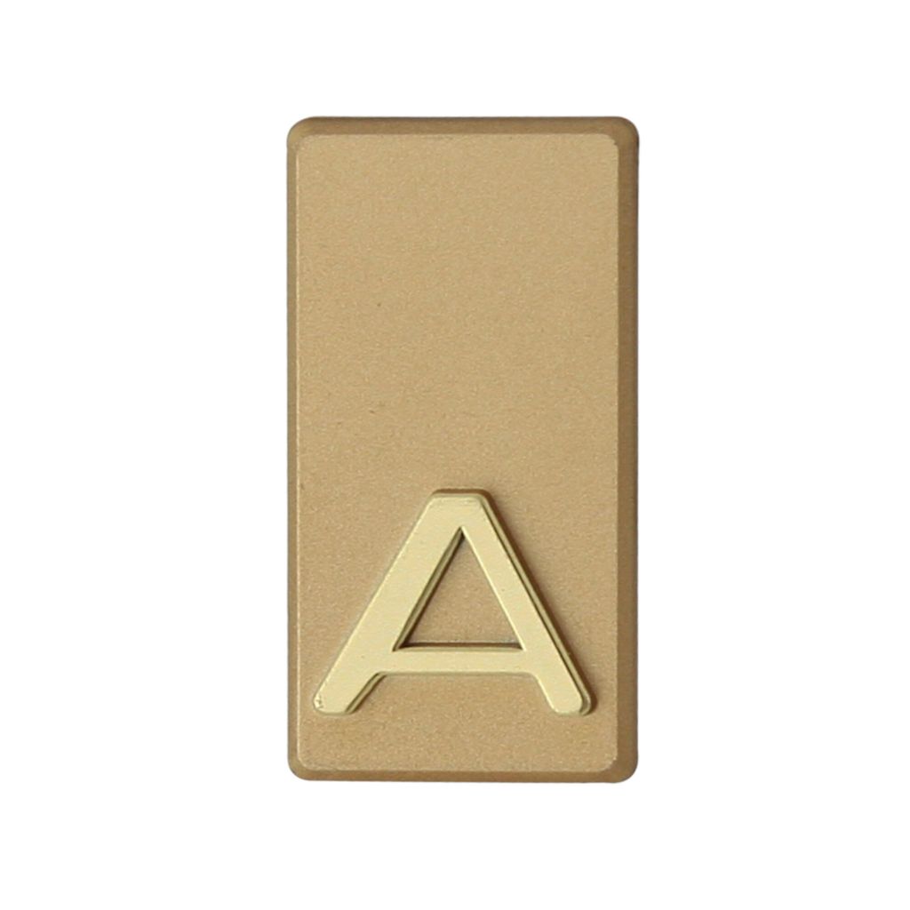 DOMINO Buchstabe Briefkasten Selbstklebend – A | 3D Türbuchstabe Aufkleber | Hausbuchstabe Klebend | Klebebuchstaben Wetterfest | Buchstaben zum...