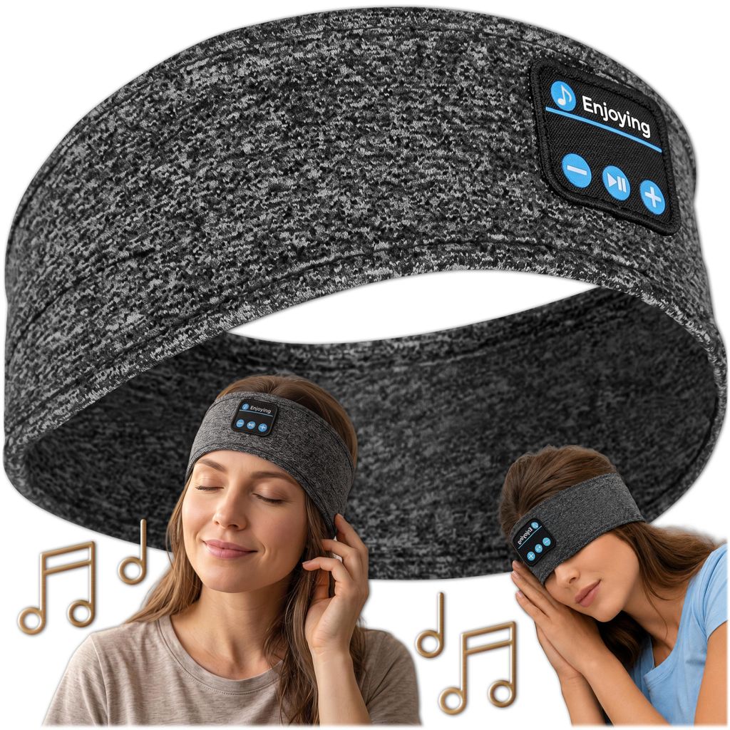 KRUMAD Schlafkopfhörer Bluetooth 5.3, Kopfhörer Stirnband Produktbild  KI-generiertes Bild