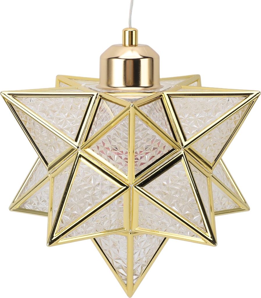 Pendelleuchte 3 Farbe Temp LED E26 Birne Dekorative Klare Lampenschirm Decke Hängelampe für Wohnzimmer Schlafzimmer Flur Gold