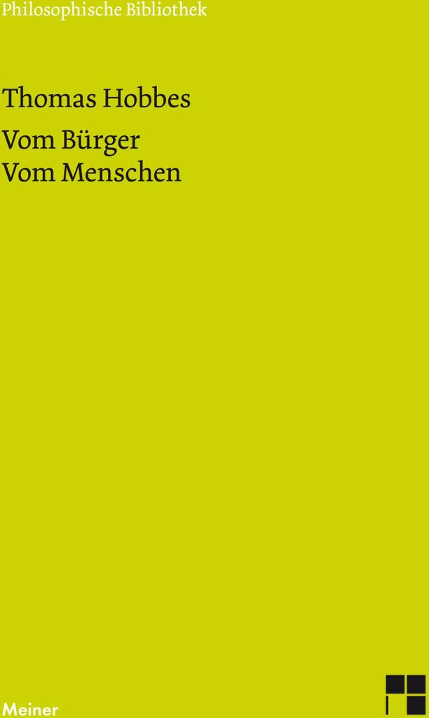 Vom Bürger. Vom Menschen