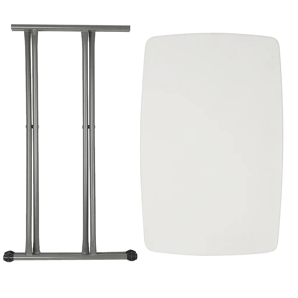 Table de buffet pliante blanche, mobilier de réception pour terrasse - 5