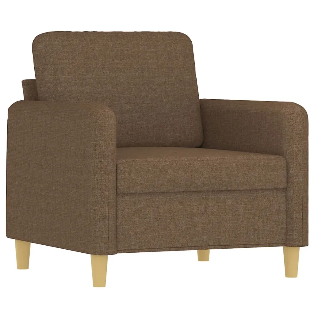 vidaXL Poltrona marrone 60 cm tessuto