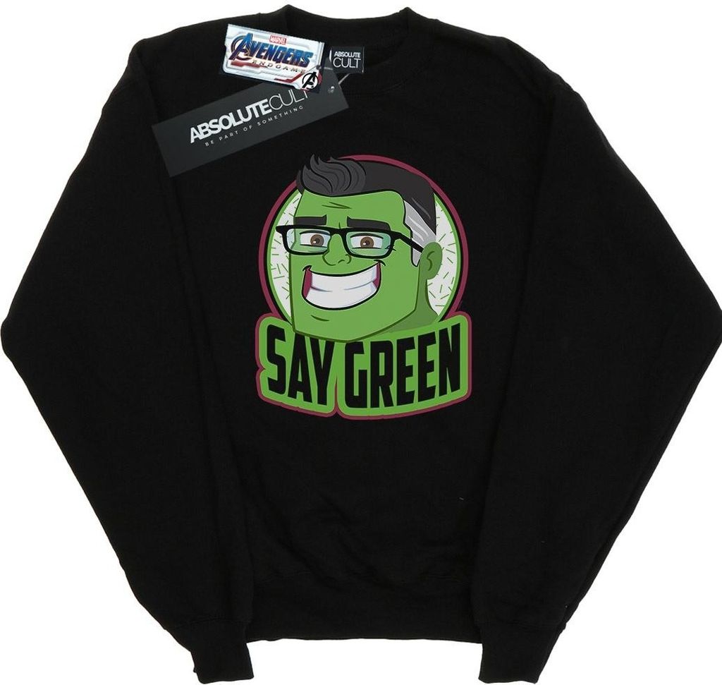 Marvel - "Avengers Endgame Say Green" Sweatshirt für Herren BI7127 (XXL) (Schwarz)