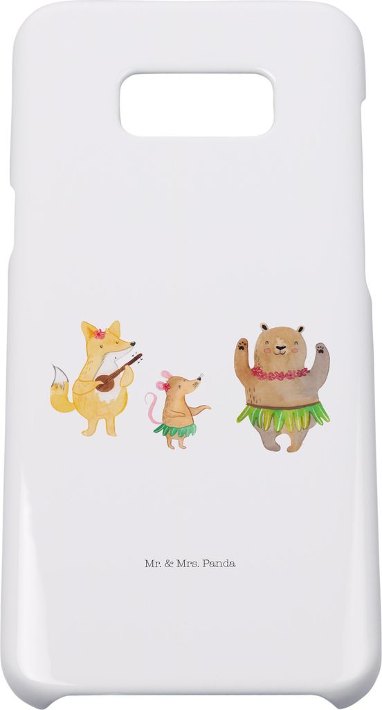 Mr. & Mrs. Panda Samsung Galaxy S8 plus Handyhülle Waldtiere Aloha - Weiß - Geschenk, Tanzen, Wald, Hase, Handy, Cover, Lachen, Lustige Sprüche,...