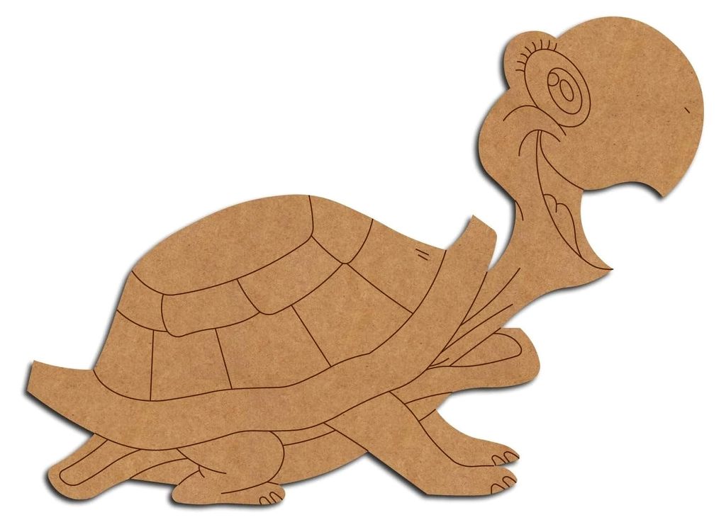 Schildkröte, vorgefertigtes Design, 5 Medite MDF, 7,6 cm, 25,4 cm