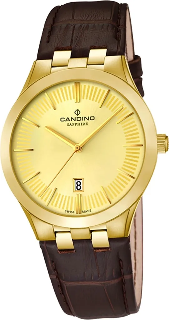 Montre-bracelet Femme en Cuir Brun Candino : Un Bijou de Luxe Quartz