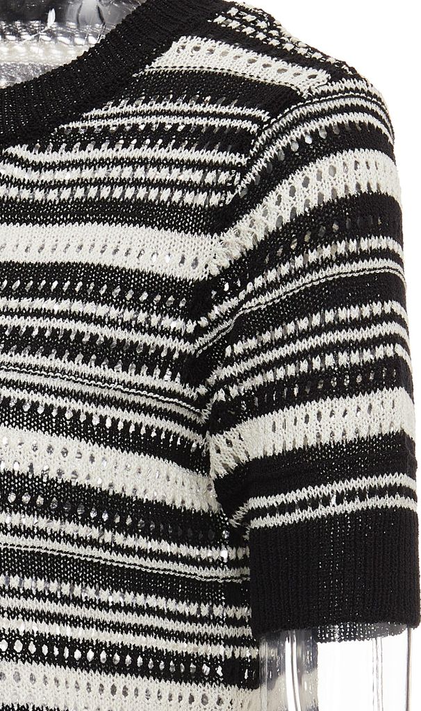 ESHA damen strickpullover - schwarz wollweiss, XS/S