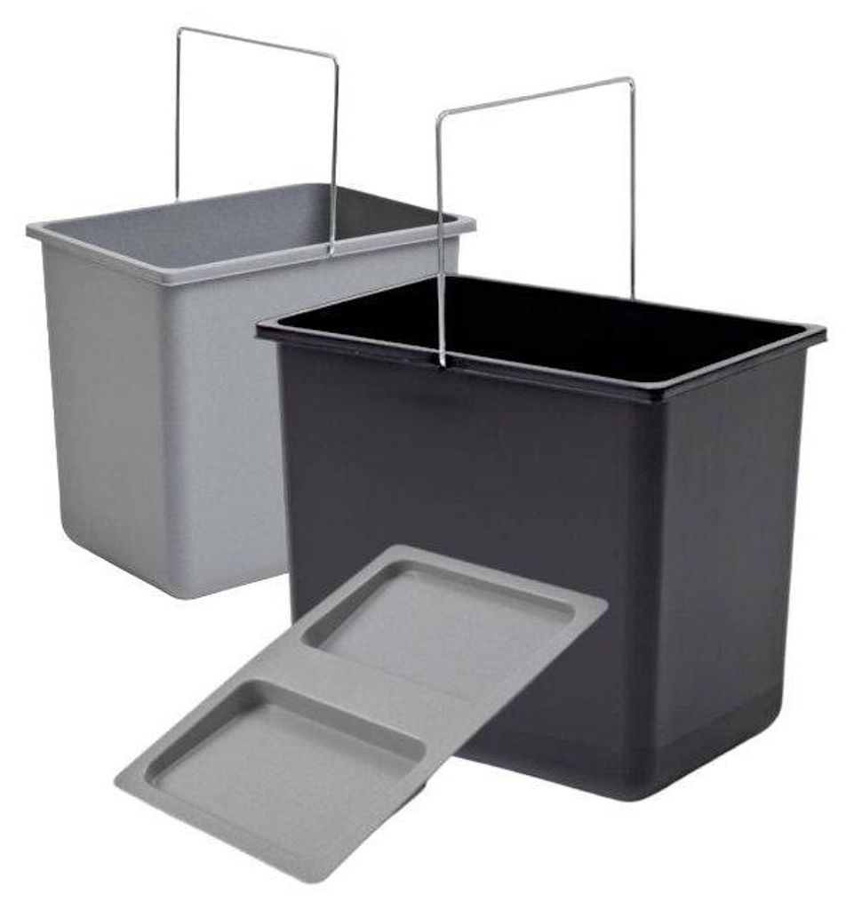 Hailo Inneneimer Paar 18 Liter schwarz grau 316x226x286 mm Produktbild 