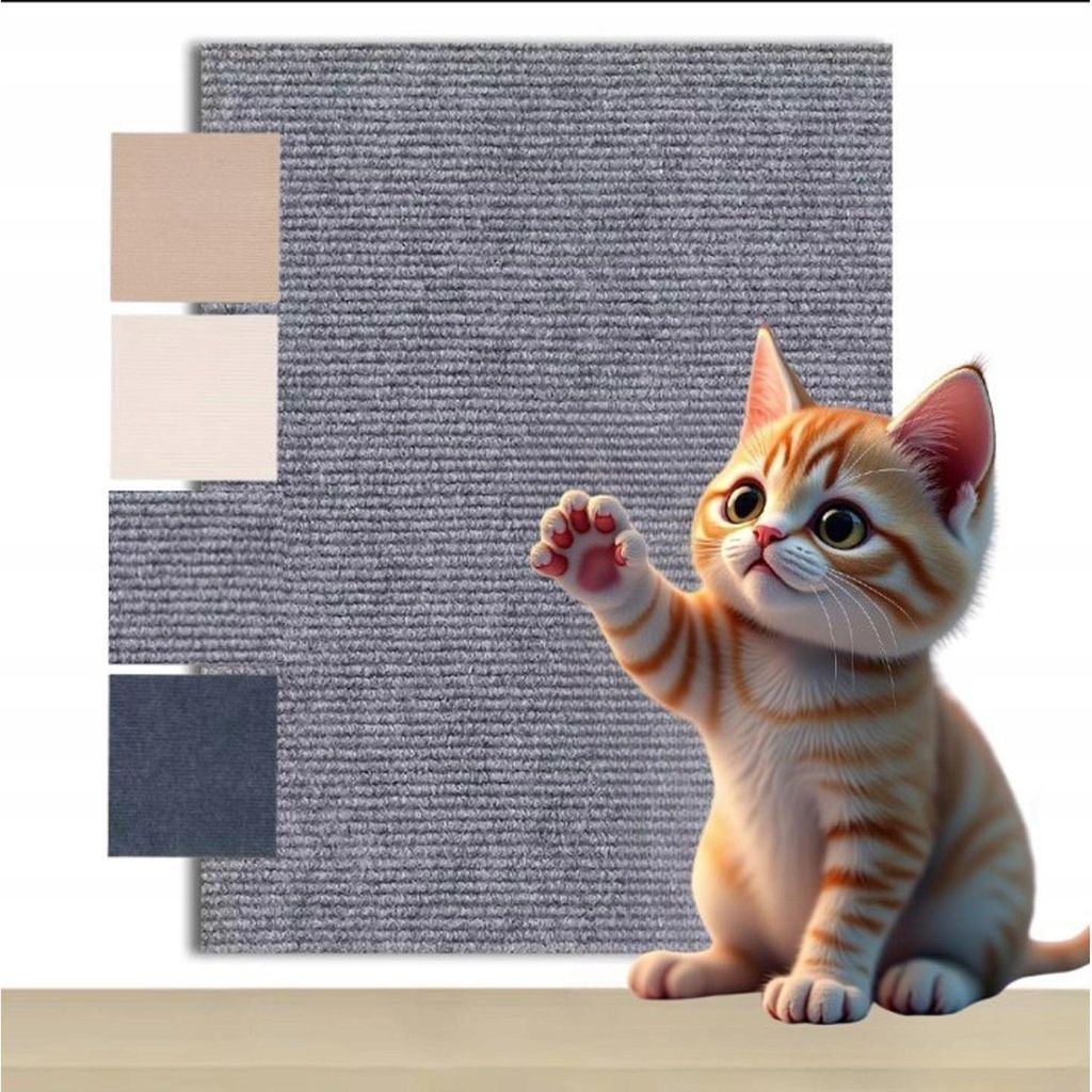 Katzenkratzbrett - 100x40 cm - Selbstklebende Kratzmatte - Produktbild 