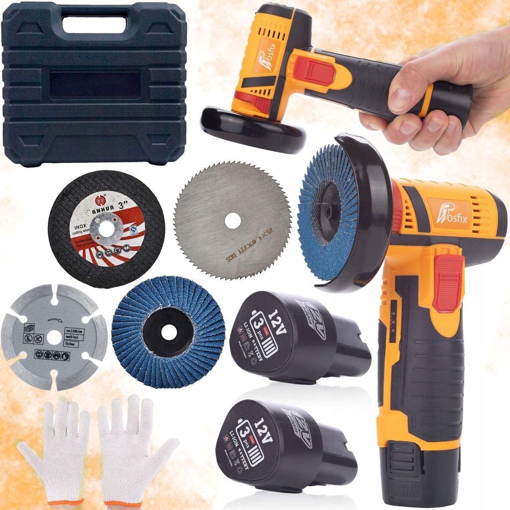 Rosfix Mini Levigatrice Blue Bird 12 V MBB12V + Disco Immagine del prodotto 