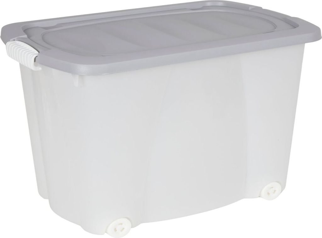 Rollenbox mit Deckel 60x40x32cm 45l Aufbewahrungbox Produktbild 