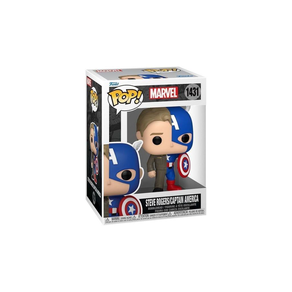 Funko Pop! Captain America Marvel Steve Rogers/figur Mehrfarbig Mehrfarbig One Size