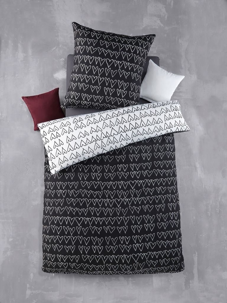 Holiday Heimtex OptiDream High Class Mikrofaser-Bettwäsche 135x200 cm Hearty Wende