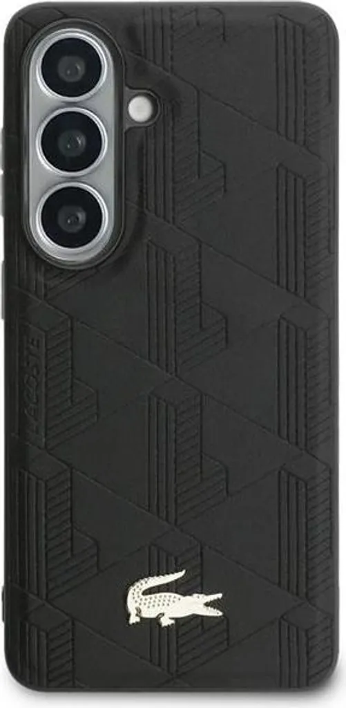 Coque Samsung Galaxy S26 Lacoste Noire et Or Compatible MagSafe
